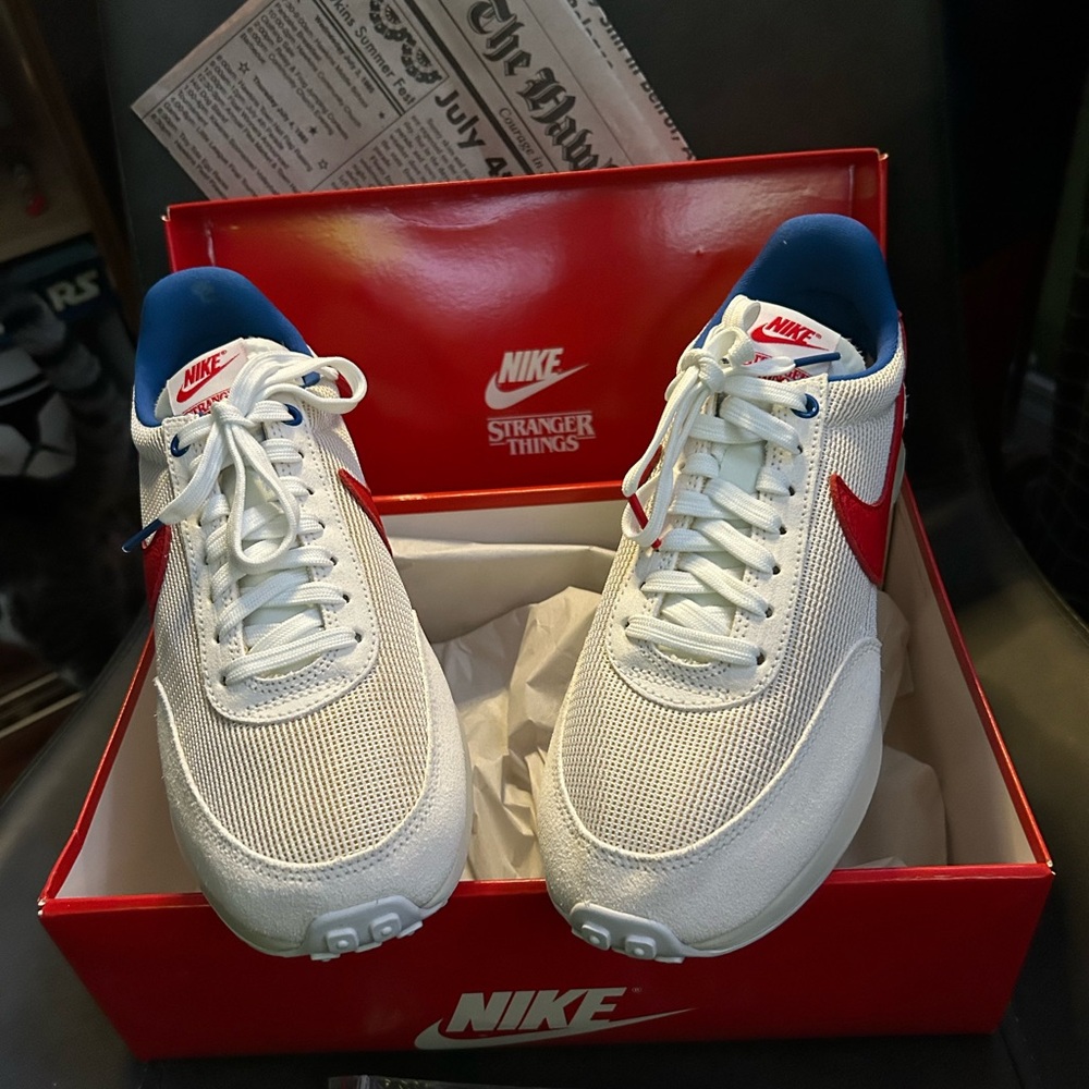 Stranger Things Nike White and Red unisex Sneakers
